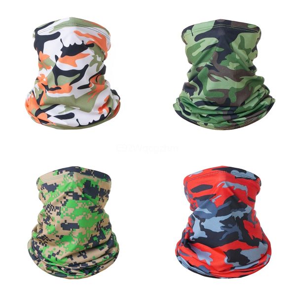 

new ice fishing scarf camouflage magic scarf face neck gaiter uv protection dustproof hiking cycling bandana face mask#406#583, Black