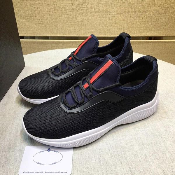 

drop ship mesh and neoprene sneakers mens shoes autumn and winter lightweight style shoes lace -up casual men sports shoes zapatilla, Black