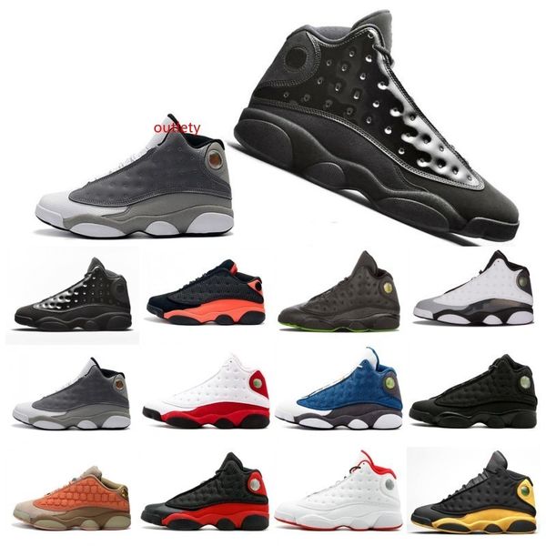 

2020 sale cap and gown 13 13s men basketball shoes mens atmosphere grey bred hyper royal phantom he got game sneakers