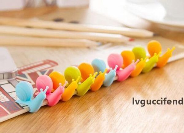 

fashion random color cute snail shape silicone tea bag holder cup mug candy colors gift set good