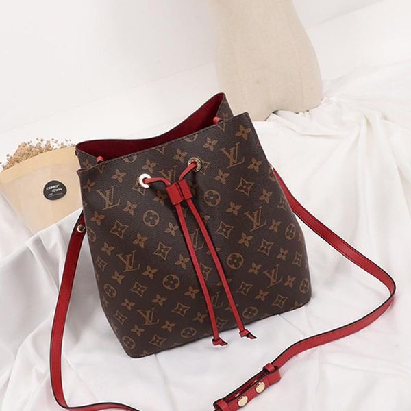 

new new arrival large capacity women bags leather bucket bag handbag drawstring shoulder bag luxury messenger crossbody bags