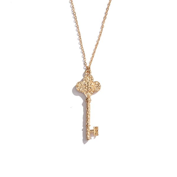 

ins gold lock key love heart love lover cross minimalist minimalism pendant choker necklace korean fashion jewelry ing, Silver