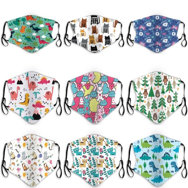 

striped plaid checks cotton mask breathable washable clean dust-proof kids mask cloth nouth face er masks ffa4199#374
