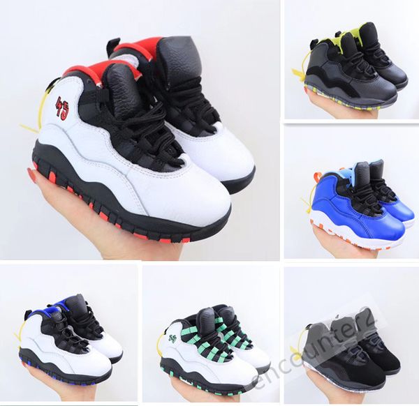 

оптовая продажа 10s детские баскетбольные туфли тренажерный зал красные дети малышей порошок синий concord 10 тренеров мальчик девушки кросс