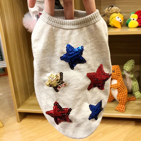 

new summer dog vest soft star bling pet shirt clothes xs s m l xl