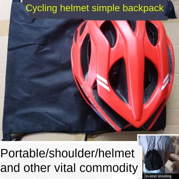 

bicycle helmet backpack simple strap hand convenient storage riding storage hand bag equipment helmet bag
