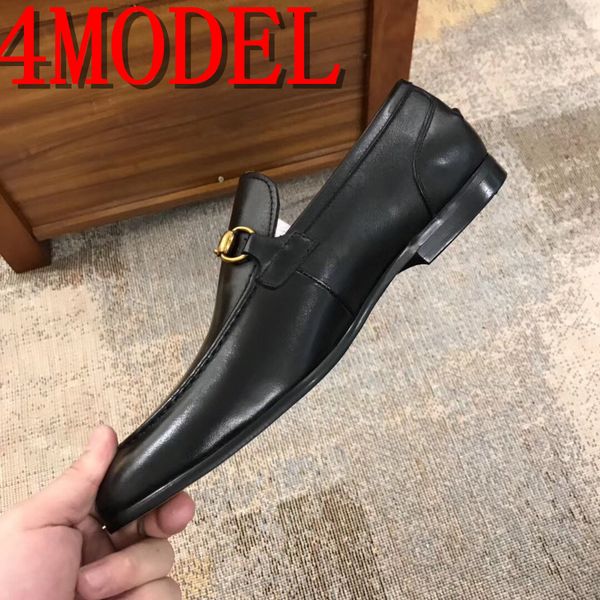 

plus size 45 luxurious mens dress shoes plaid buckle pu leather shoes man rubber social shoes men soild superstar, Black