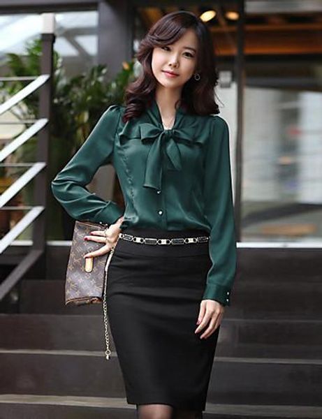 

2020 рубашка женщина с длинным рукавом платье халаза лук мэм свободное время han вентилятора v lead рубашки шифон inch подкладки верхней оде, White