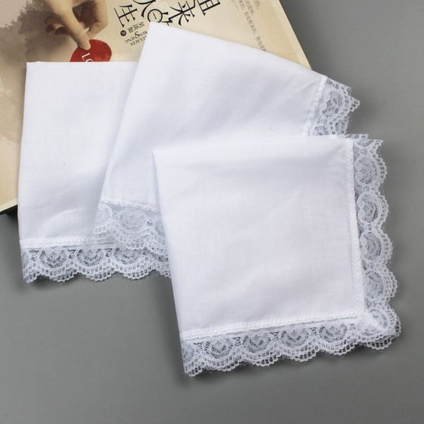 

solid color pure white diy tie dyed white gentleman elegant diy handkerchief lace handkerchief high, Blue;white