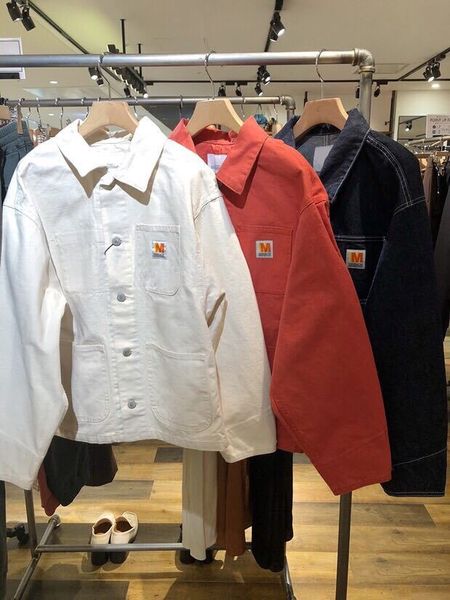 

м семья чистый 2020 новый мульти-карман нагрудных пряжек джинсового короткое короткое пальто пальто xxxdsb01-0090, Black;brown