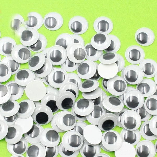 

ymb60 resin toy handmade diy toys accessory toy diy animal plastic back adhesive movable eye accessories environmental protection artificial, Silver