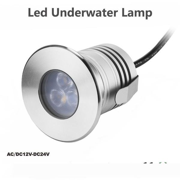 

ip68 waterproof 3w led spot lights swimming pool river sidewalk underwater lamp for river and bridges