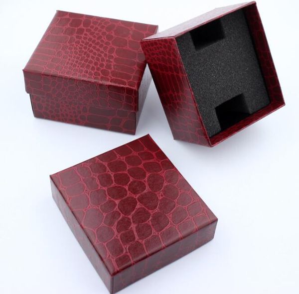 

1pc black crocodile durable present gift box case for bracelet bangle jewelry watch box watches accessories watch boxes 11.21, Black;blue