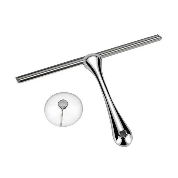

stainless steel clear handle bathroom shower squeegee 10 inch blade suction cup squeegee glass wall cleaner bath stainless steel cleaning br