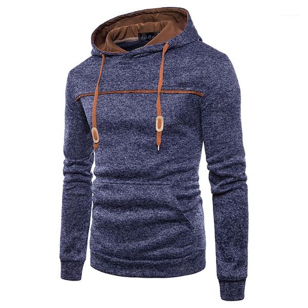 

sleeve hooded patchwokr man sweatshirts casual solid color homme hoodies spring autumn designer mens hoodies long, Black