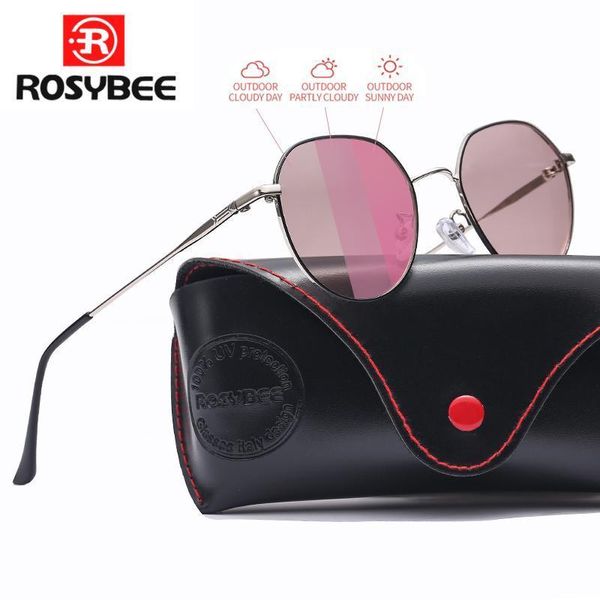 

polarized pchromic sunglasses 2020 women discoloration fashion lady night driving glasse luxury girl oculos gift box t200511, White;black