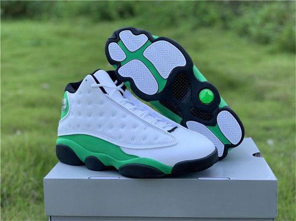 

2020 new arrival 13 lucky green men basketball shoes white black 3m reflective 13s db6537 -113 real carbon fiber running shoes