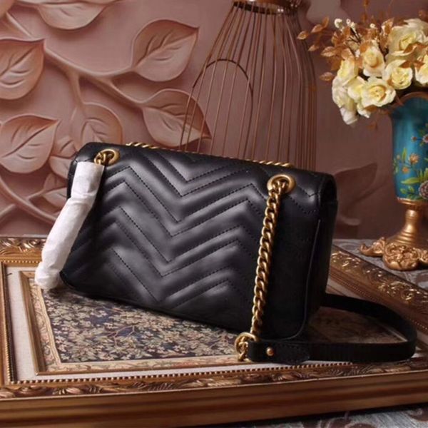 

famous brand designer fashion luxury ladies small chain shoulder bags messenger bag women crossbody size:26cm