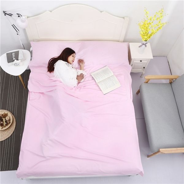 

travel l dirty sleeping bed sleeping bag sheet bag solid color l travel single and double portable anti-dirty bed sheet
