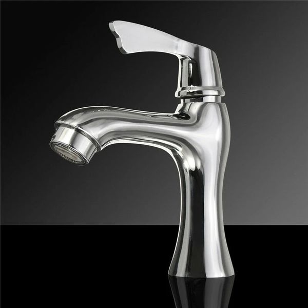 

zinc alloy bathroom sink faucet kitchen single hole cold mixer faucet