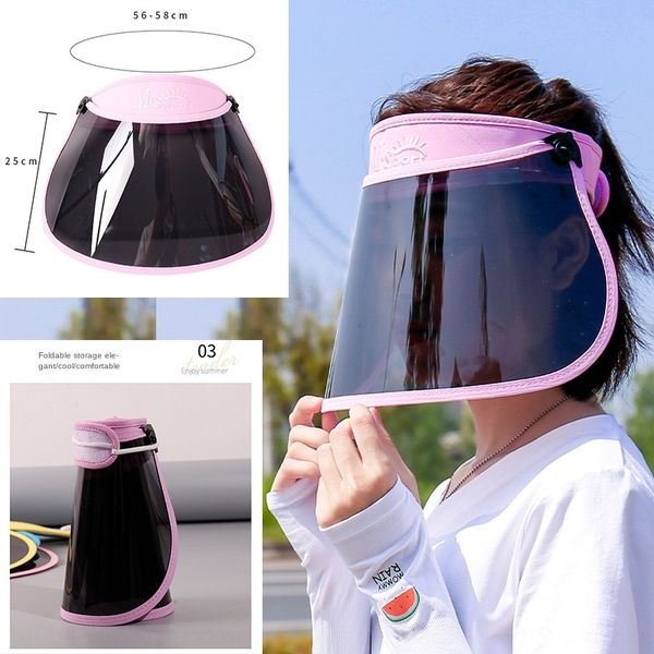 

zqyta uv sunshade cap detachable surface protective cap sun anti-flying foam epidemic protection products sun protection sunscreen hat sunsc, Blue;gray