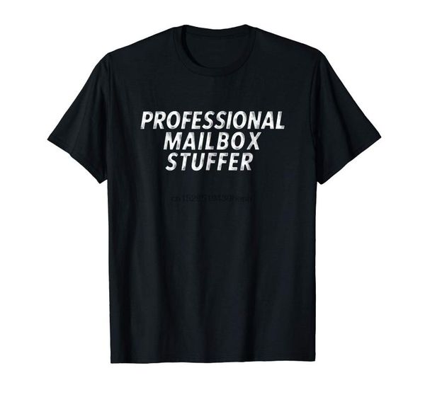 

мода профессиональный mailbox стуффер смешной почтовая служба t-shirt лето 100% хлопок повседневный tops, White;black
