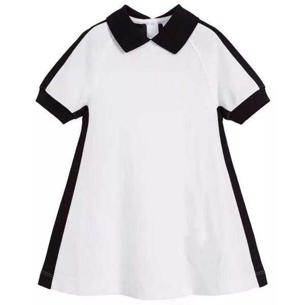 

2020 новое письмо печатные девушки платье черный воротник белые девушки одежда бутик бренда princess партии девушки одеваются 3y 4y 6y 10y 1, Red;yellow