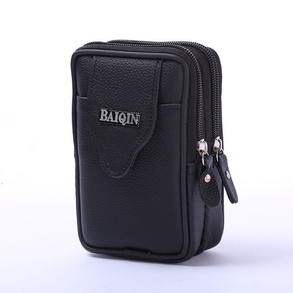 

bisi business wear-resistant small purse wear belt pocket phone coin men waist bag multi-function outdoor heuptas heren