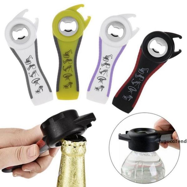 

multifunctional 5 in 1 bottle opener jar can kitchen manual opener tool gadget stainless steel beer bottle opener ing
