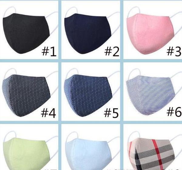 

dhl shipping 50pcs reusable washable cotton mouth face mask cover respirator anti-dust designer face mask linen mask xd23402 zlstore007 naqt