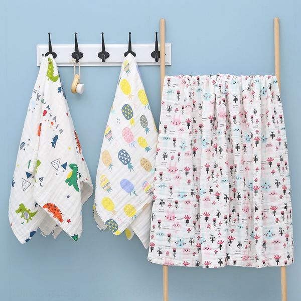 

class 110 110 a high density six-layer gauze children's quilt cotton cover blanket newborn bubble yarn printed bath bath towel towel
