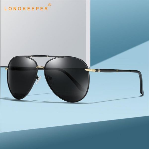 

fashion polarized sunglasses men oversized pilot sun glasses male pchromic glasses driving shades lunette de soleil femme, White;black