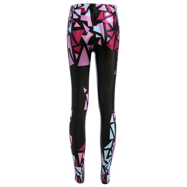 

leggings women fashion leggings striped irregular triangle digital printing pencil trousers size s 4xl drop ship, Black