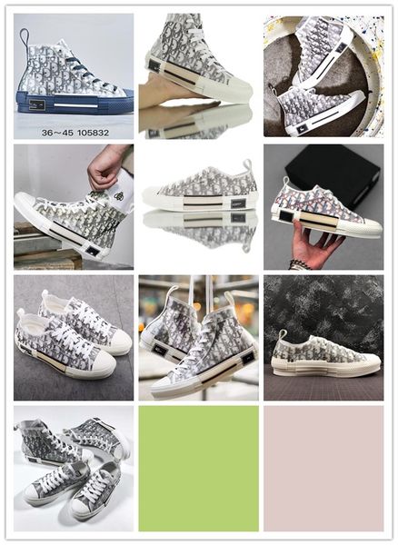 

new limited edition women's and men's b23 oblique low to comfortable casual shoes high-end fashion wild party men's sports sh, Black