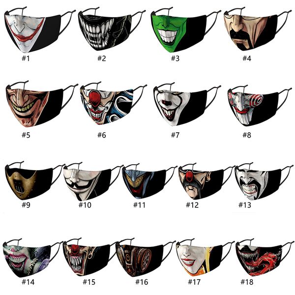 

face mask camo mouth cover anti-bacterial pm2.5 respirator dustproof washable reusable masks dhl