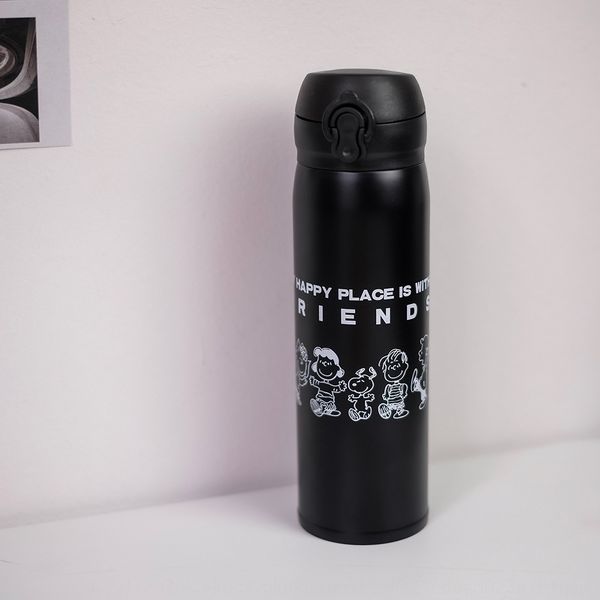 

korean style ins snoopy bouncing mug portable cute student cartoon dog water cup cartoon dog water cup