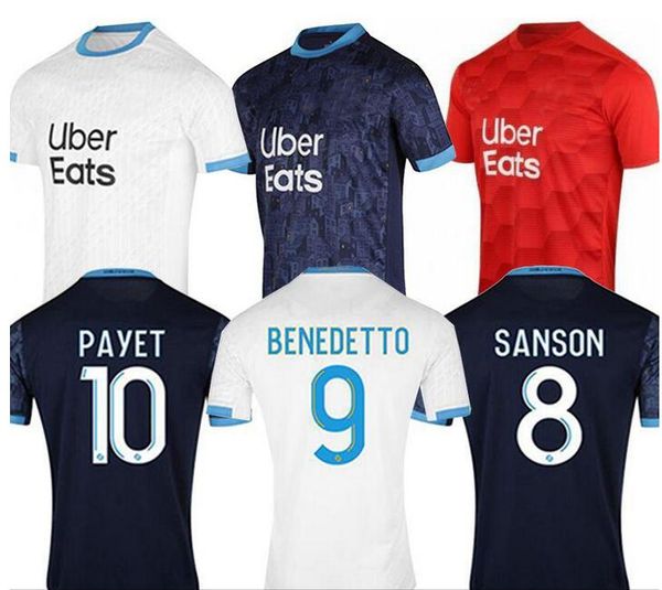 

20 21 олимпик футбола джерси om 2020 2021 майо-де-футовый паого thauvin бенедетто марсель трикотажных домов прочь футбол рубашки, Black;yellow