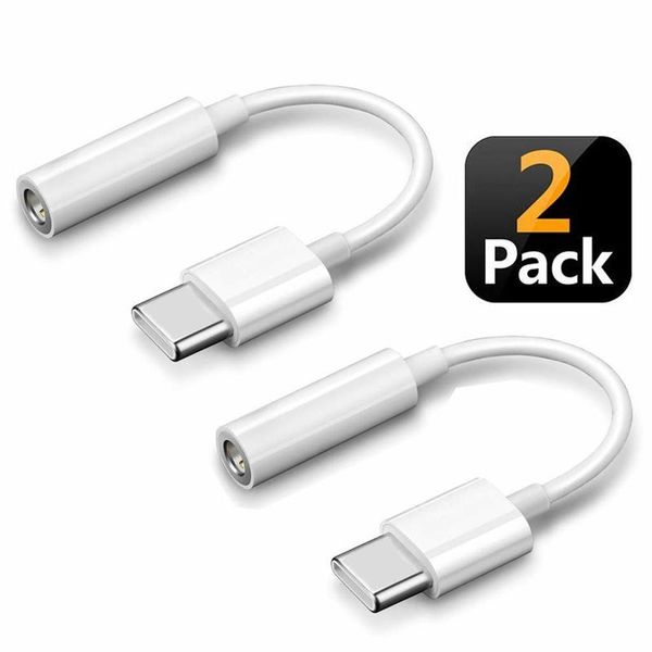 

2pcs usb type-c male to 3.5mm jack female usbc type c to 3.5 headphone audio aux cable adapter converter for huawei leeco le eco