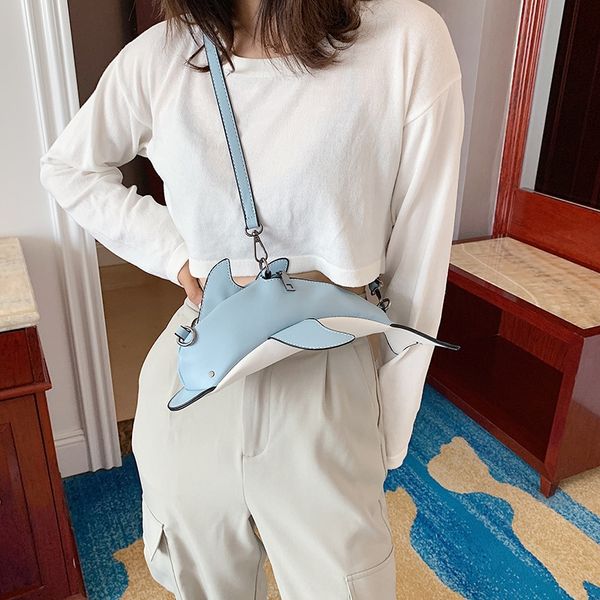 

ins super fire women's mobile phone new cute funny mobile phone bag personalized dolphin mini shoulder crossbody women's bag