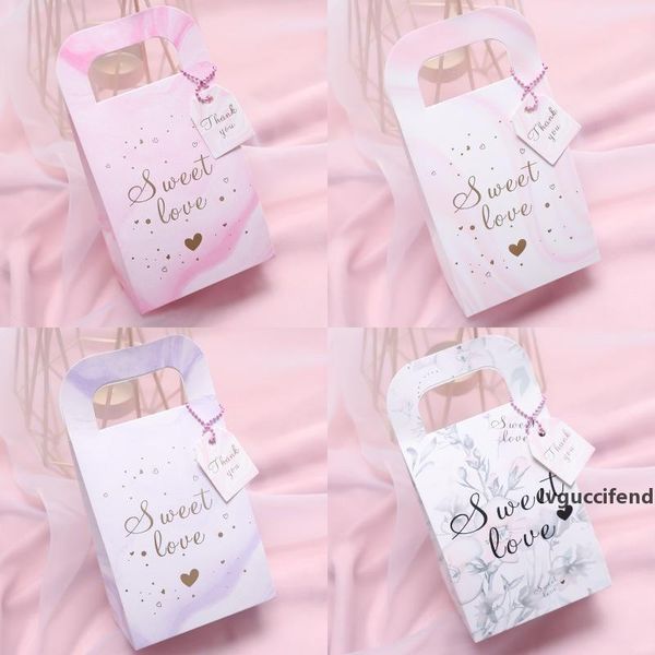 

candy box lovely sugar boxes marble grain flower leaf hand bag wedding favour party fashion 0 45nz uu