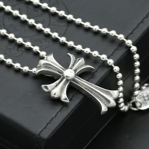 

New 925 sterling silver handmade designer jewelry vintage American European antique silver cross necklace pendants without chain men women