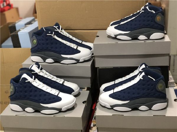 

2020 new release 13s flint 414571-404 men basketball shoes 13s 3m reflective outdoor sports sneaker with box size 36~47, White;red