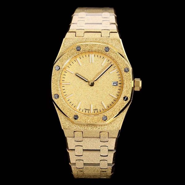 

designer watches , luxury watch , lady royal oak quartz watch gold quartz movement 33 mm complete frosting series,luxury watchsapphire mirr, Slivery;brown