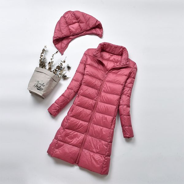 

na6hh тонкого пальто куртка куртки женской средней длиной осенью и зимой новые корейский стиль модно над коленом белой уткой вниз отделяемым, Black