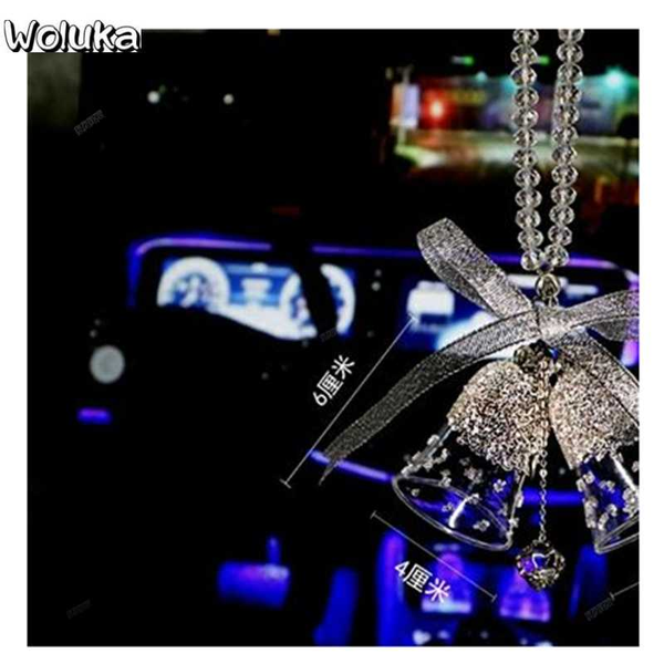 

high-end car crystal wind bell pendant car high-end atmospheric pendant hanging lady cd50 q06