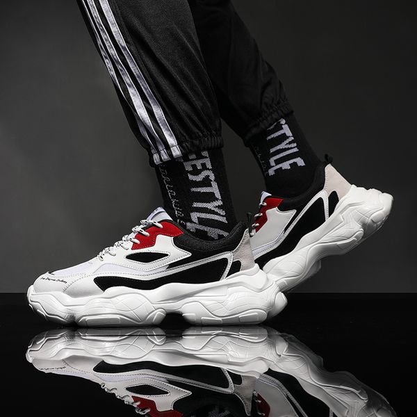 

bigfirse мужчины повседневная обувь дышащая solf марка человек мода sneaker досуг обувь весна zapatillas hombre 2020 men casual, Black