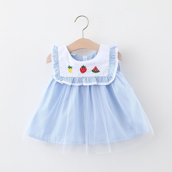 

6 9 12 18m newborn baby girls' clothes summer striped dress costume for baby girls clothing 1st birthday party dresses dress, Red;yellow