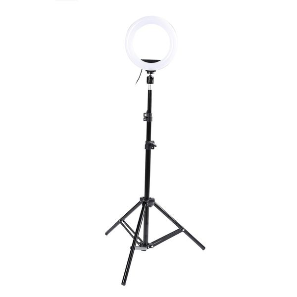 

qualitypgraphy led selfie ring light 8inch dimmable camera phone ring lamp with stand tripods for makeup video live studio