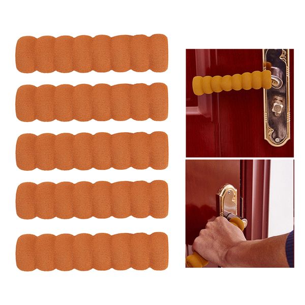 

5x anti-collision eva foam door handle knob cover safety guard coffee