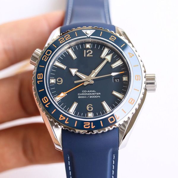 

2020 vs produces fine steel bidirectional rotating bezel diameter 43.5mm waterproof 600m wear-resistant sapphire glass mirror folding clasp, Slivery;brown